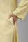 Lemon Yellow Embroidered A-Line Plus Size Winter kurta