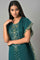 Green Jacquard Short Winter Kaftan kurta