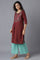 Brown kurta and Pink Palazzo Set