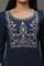 Blue Embroidered Short Kurti