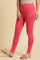 Pink Cotton Jersey Tights