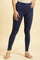 Ink Blue Cotton Jersey Lycra Tights