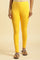 Yellow Cotton Jersey Lycra Tights