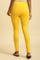 Yellow Cotton Jersey Lycra Tights