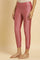 Pink Festive Solid Slim Pants