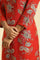 Red Floral Printed Straight Kurta And Straight Pants Co-Ord Set