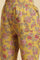 Yellow Floral Printed Kurta, Pants And Pink Dupatta Set