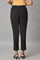 Black Straight Fit Plus Size Trouser Pants