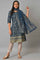 Blue Printed Ethnic Dupatta