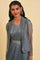 Grey Festive Predrape Saree With Short Jacket