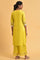 Yellow Embroidered Shantun Festive kurta