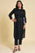 Black Mock Vest Plus Size kurta