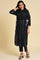 Black Mock Vest Plus Size kurta