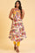 Yellow Scarf Patterned Printed kurta