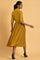 Mustard Yellow Pleated Dress