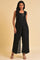 Black Schiffli Jumpsuit