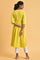 Yellow Cotton Flared Summer Dress