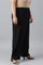 Plus Size Black Box Pleated Straight Pants