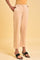 Beige Western Straight Pants