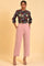 Pink Straight Fit Trouser Pants