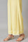 Lemonade Yellow Parallel Pants With Lace Border