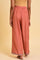 Light Orange Plus Size Parallel Pants