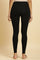Black Solid Skinny Knit Tights