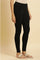Black Solid Skinny Knit Tights