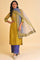 Blue Net Dupatta With Printed Border