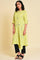 Green Asymmetrical kurta Set