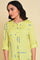 Green Asymmetrical kurta Set