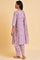 Pink Floral Printed kurta, Pants & Dupatta Set