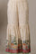 Beige Floral Printed Mirrir Work Short Kurta and Sharara Set with Dupatta