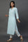 Blue and White Stripe Casual Kurta