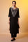 Black Zari Embroidered Kurta, Palazzo and Dupatta Set