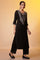 Black Zari Embroidered Kurta, Palazzo and Dupatta Set