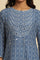 Blue Printed A-Line Kurta