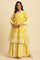 Yellow Chikankari Embroidered Kurta, Sharara And Dupatta Set