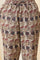 Beige Block Printed Cotton Slub Kurta, Pants And Dupatta Set