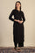 Black Yarn Dyed Straight Kurta