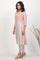 Peach Multi-Coloured Kurta And Parallel Pants Set