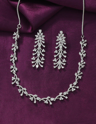 Designer Zirconia Elegance Necklace Set