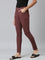 Women Rust Stripe Printed Jeggings