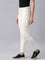 Women Solid Cream Super Stretch Jeggings