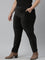 Women Solid Black Mid Rise Corduroy Jeggings