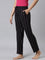 Women Black Printed Woven Viscose Lounge Pants