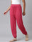 Girls Solid Fuchsia Harem Pants