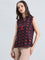 Viscose Tie-Up Geometric Print Blouse