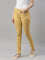 Women Solid Golden Yellow Super Stretch Jeggings