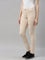 Women Solid Light Beige Super Stretch Jeggings